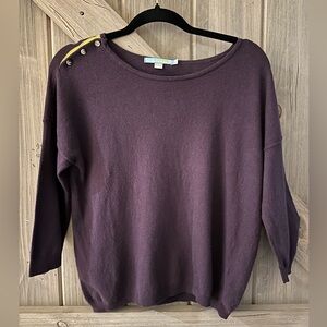 Boden Purple Knit Top Women’s Size 8